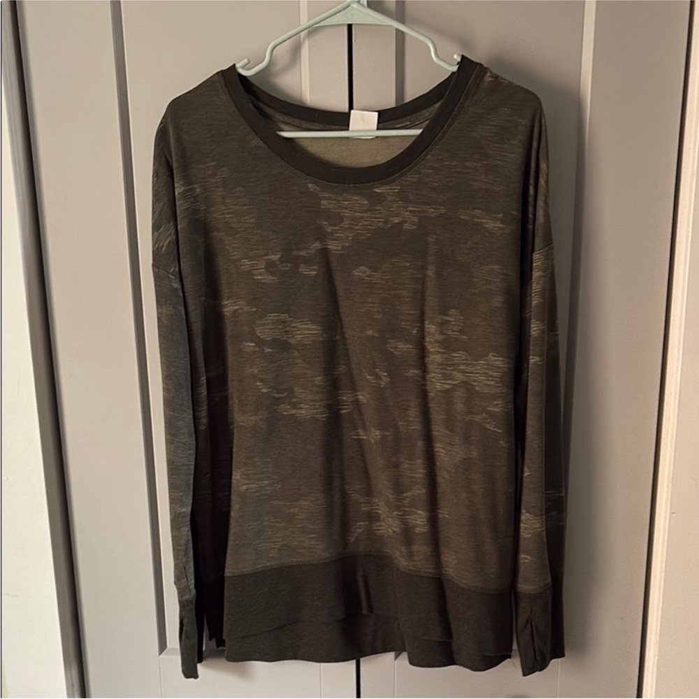 Avia Green and Brown Long Sleeve Tee